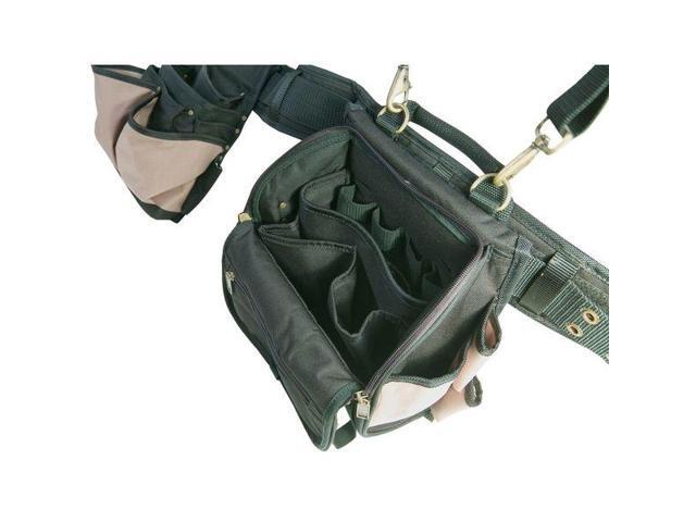 CLC WORK GEAR 1608 Tool Belt, Tool Rig, Black, Polyester, 28 Pockets