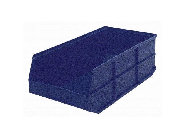QUANTUM STORAGE SYSTEMS SSB483BL Shelf Storage Bin, Polypropylene, Blue, 7 in