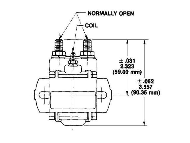 White Rodgers 124-114111 Solenoid, SPNO, 24 VDC Isolated Coil, Continuous Duty, Normally Open Continuous Contact Rating 100 Amps, Inrush 400 Amps