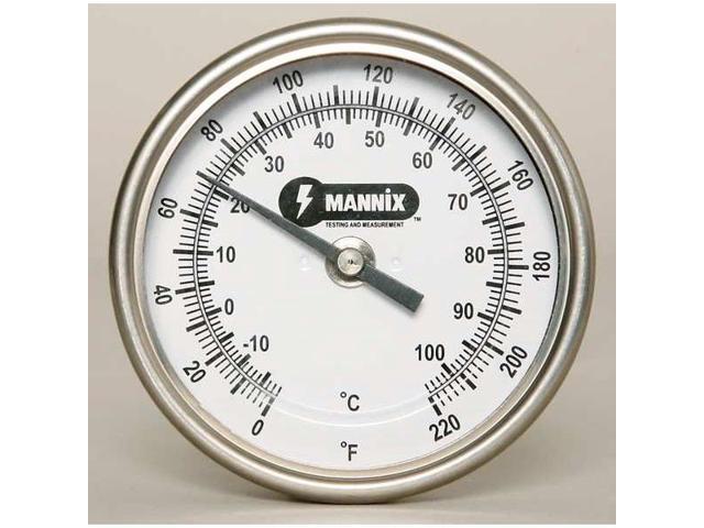 GENERAL TOOLS T300-36 Bimetal Thermom,3 In Dial,0 to 220F