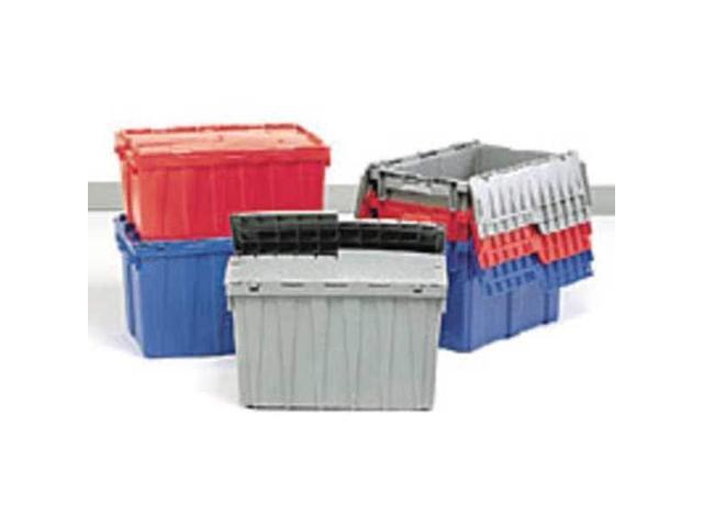 ORBIS FP06 Gray Attached Lid Container, 4.48 gal Volume Cap., 15 1/4 in L, 10