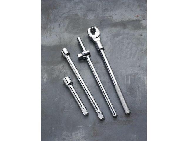 WESTWARD 5MX65 3/4' Drive 24 Geared Teeth Pear Head Style Hand Ratchet, 19-7/8'