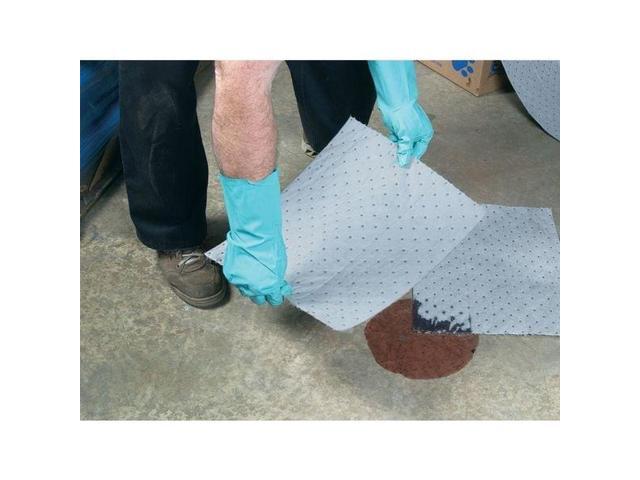 BRADY HT215 Sorbent Roll, 21 gal, 15 in x 300 ft, Universal, Gray, Polypropylene
