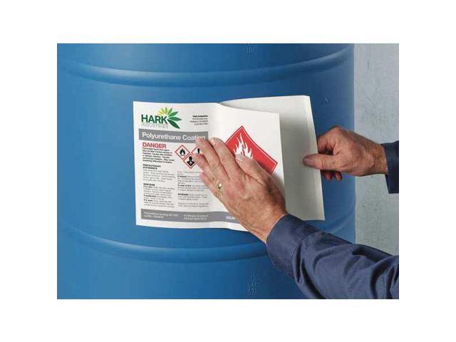 Avery Chem Label, 8-1/2'W x 11'H, 50 Labels, PK50 Synthetic Film 7278260521