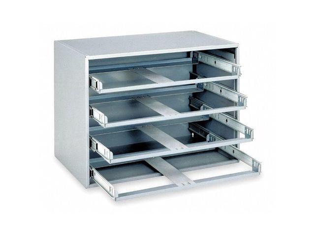 DURHAM MFG 303-95 Sliding Drawer Cabinet Frame W/ 4 Drawers, 20 in W x 15 3/4