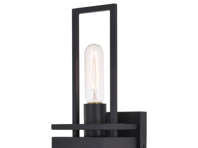 VAXCEL W0347 Marquis 2 Light Wall Light, matte black finish