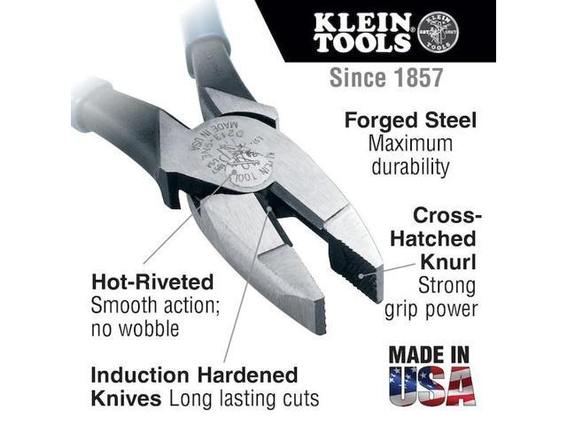 KLEIN TOOLS J20017NE Heavy-Duty Lineman's Pliers, 7-Inch