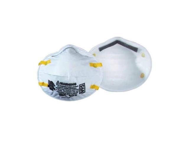 3M 8576 Disposable Respirator, Nuisance Acid Gas, P95, Molded, Dual,