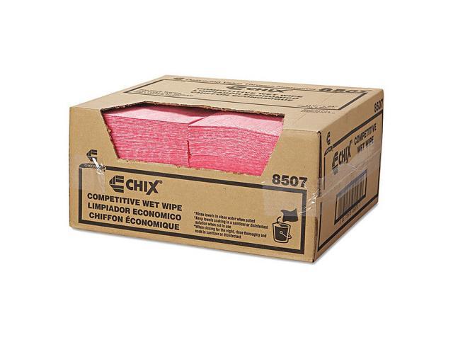 Chix Wet Wipes 11 1/2 x 24 White/Pink 200/Carton 8507