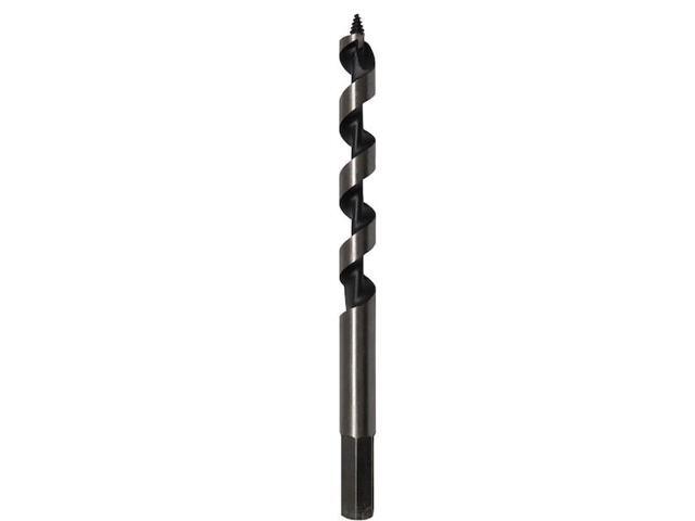 Drill America DMS73-0016 Carbon Steel Auger Bit, Polished Finish, Spiral Flute, 1-3/8' Size, 7' Length (Pack of 1)