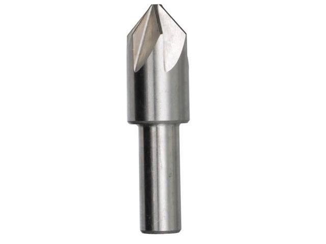 Drill America DEWCHAT Series High-Speed Steel Chatterless Countersink, 6 Flute, 1' Shank Diameter, 2' Size, 82 Degrees Angle (Pack of 1)