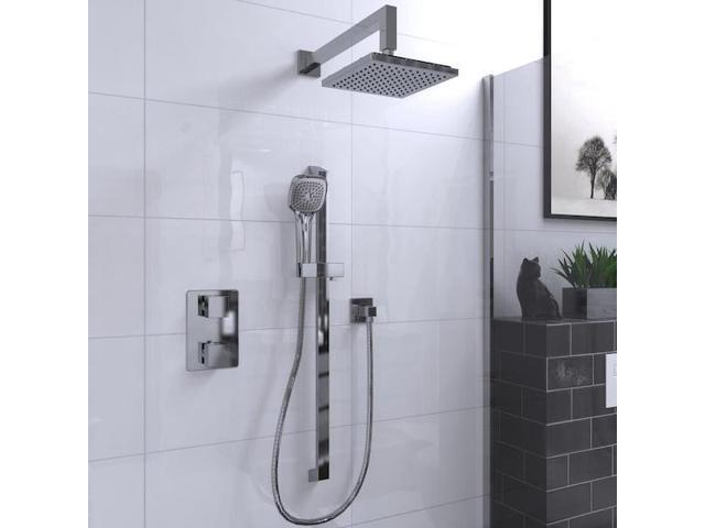 KEENEY MFG KIT-QUA140TSCP Shower Faucet Kit, Polished Chrome, Wall