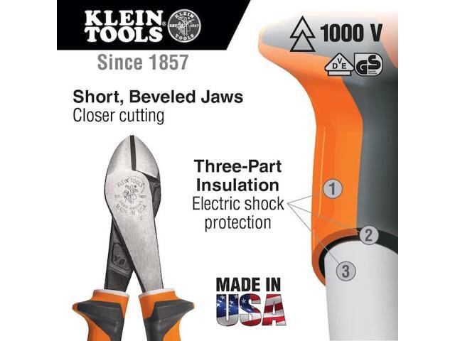 Klein Tools 2000-28-EINS Insulated High-Leverage Diagonal-Cutting 8-1/4' Plier
