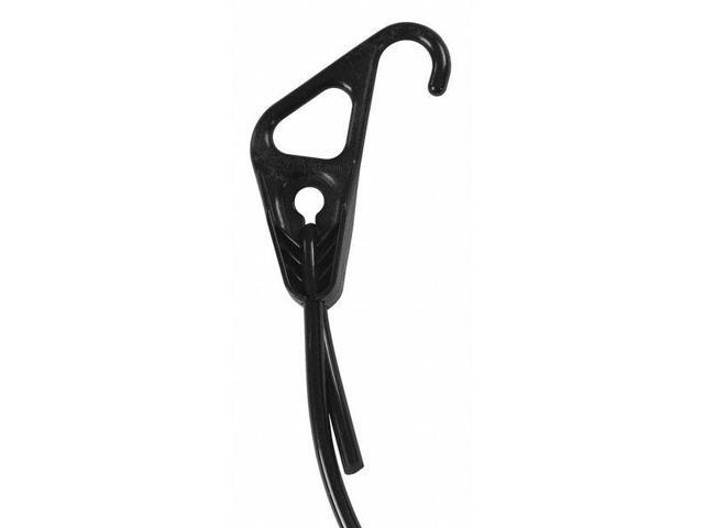 THE BETTER BUNGEE BK1014BK Bungee Cord, Hook End,10 ft. L,1/4' dia.