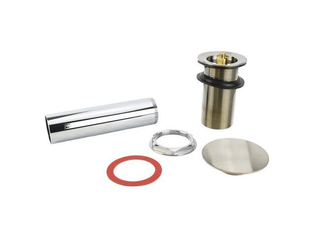 keeney 1686kdsbn vessel bathroom sink pop up drain, push control, brushed nickel