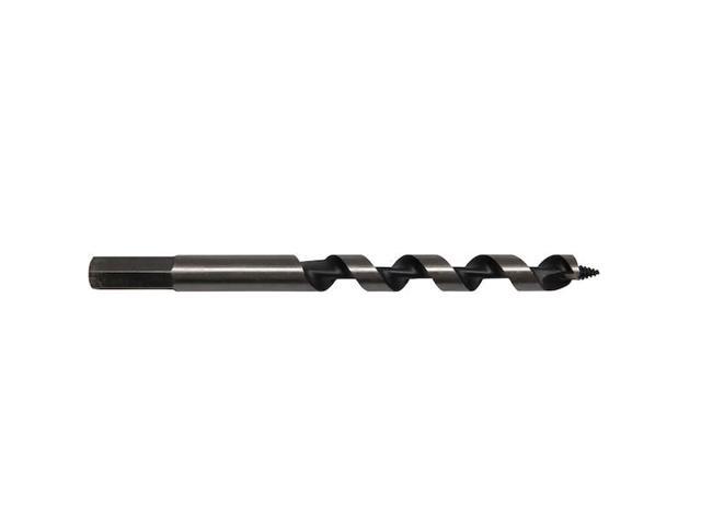 Drill America DMS73-0018 Carbon Steel Auger Bit, Polished Finish, Spiral Flute, 1-1/2' Size, 7' Length (Pack of 1)
