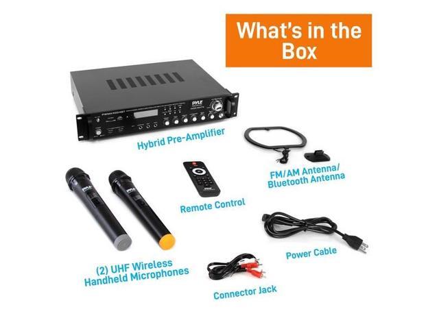 Pyle 3000W 4 Channel Bluetooth Hybrid Preamplifier System w/Microphones & Remote - image 11