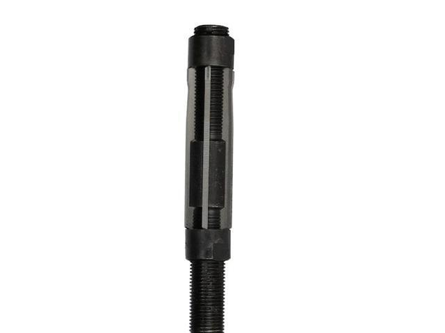 Drill America DWRRADJ Series Qualtech High-Speed Steel Adjustable Hand Reamer, Straight Flute, Round with Square End Shank, Black Oxide Finish, 7/A...