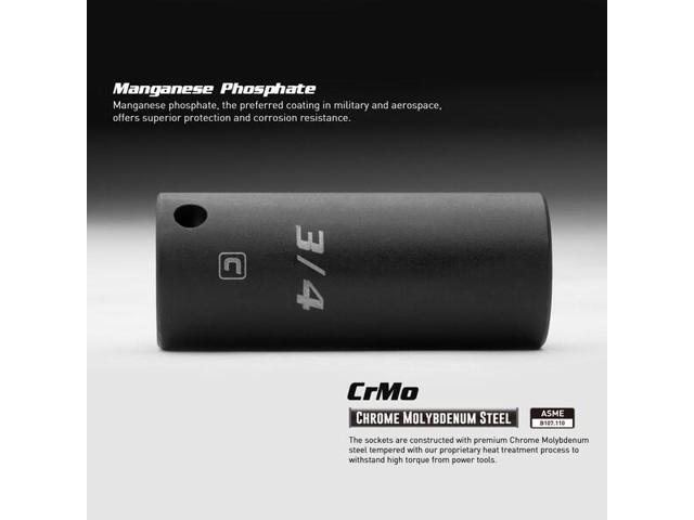 CAPRI TOOLS 5-5232 1/2 in Drive 32 mm 6-Point Metric Deep Impact Socket