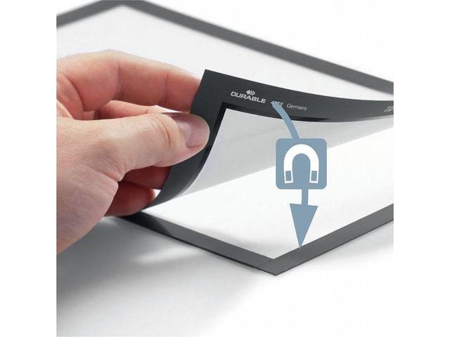 ZORO SELECT 491301 Sign Holder,5 1/2' x 8 1/2' Size,PK2