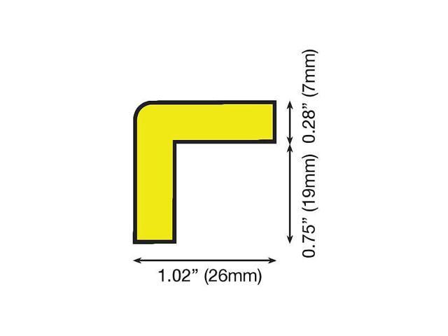 KNUFFI 60-6740-1 Corner Guard,Flat,White