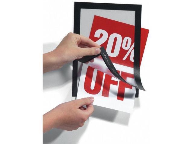 ZORO SELECT 491301 Sign Holder,5 1/2' x 8 1/2' Size,PK2