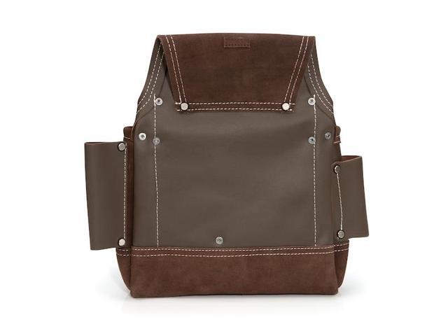 ESTWING 94750 Pouch, 9-Pocket Full Leather Framer's Pouch, Leather