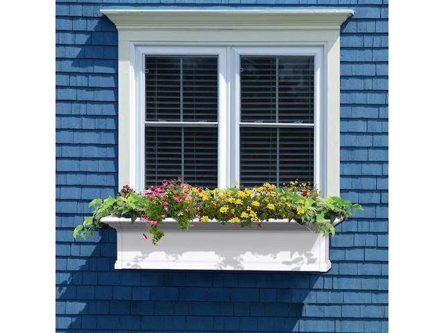 MAYNE 4824-W Yorkshire Window Box 4' - White