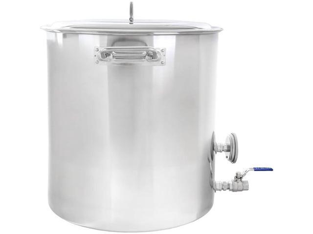 CONCORD S2830S-BK Stainless Steel Home Brew Kettle Set, 20 Quart/ 5 Gal