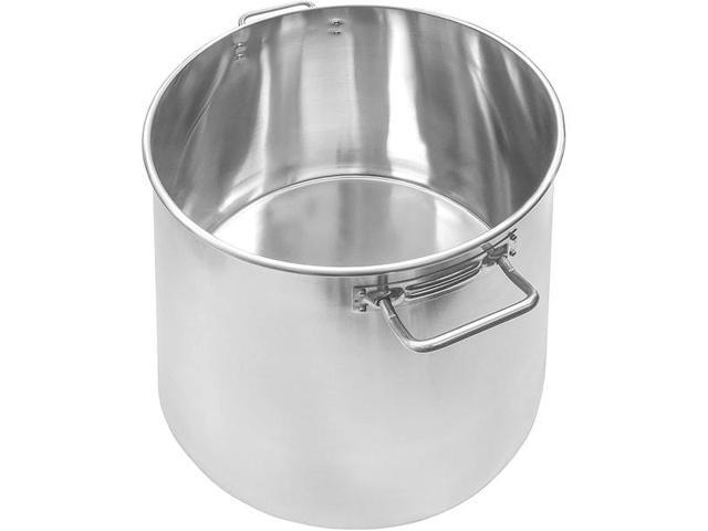 CONCORD S5548S Stainless Steel Stockpot Brew Kettle w/ Lid Heavy Cookware, 120