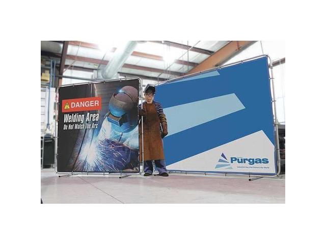 ACCUFORM PWD302 Welding Screen Frame, 8 ft L., 8 ft. W., 6 ft. H.