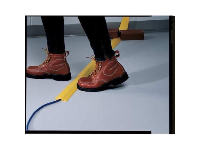 1 Channel 5 Ft Long 1/2 Max Compatible Cable Diam Brown PVC On Floor Cable Cover - image 4