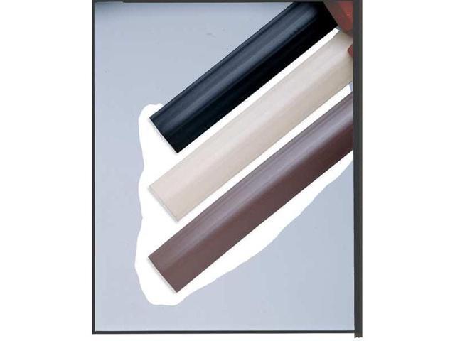 1 Channel 5 Ft Long 1/2 Max Compatible Cable Diam Brown PVC On Floor Cable Cover - image 6