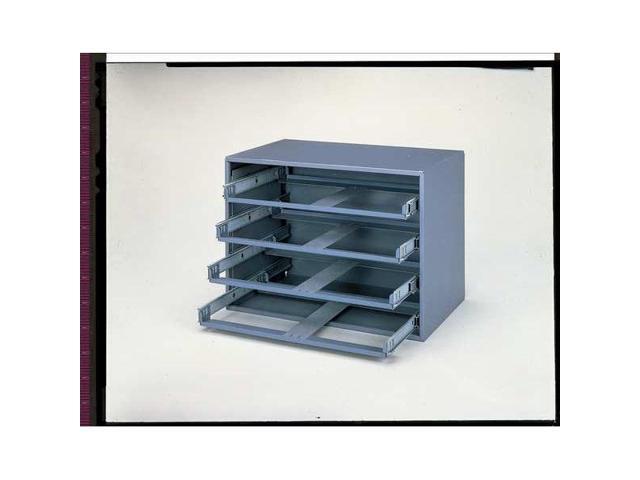 DURHAM MFG 111-95-D569 Gray Compartment Box, 12 In D, 18 In W, 3 In H