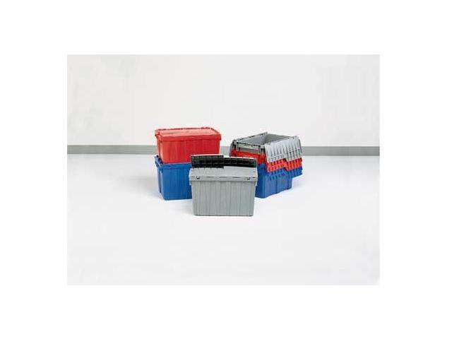 ORBIS FP06 Gray Attached Lid Container, 4.48 gal Volume Cap., 15 1/4 in L, 10