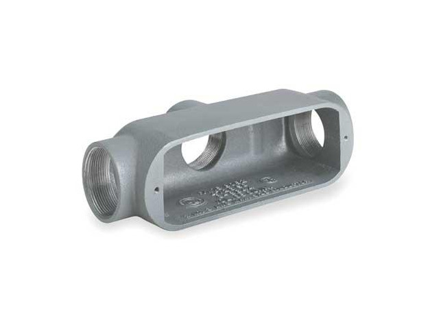 HUBBELL KILLARK OTB-1 Conduit Outlet Body,Alum,Trd Sz 1/2in
