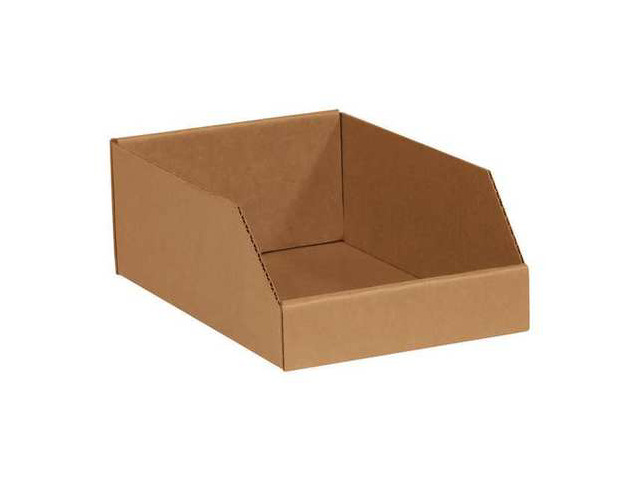 PARTNERS BRAND BINMT1012K Open Top Bin Boxes, 10' x 12' x 4-1/2', Kraft,