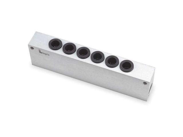 LEGRIS 3315 60 18 Manifold,Metal,Anodized Aluminum,NPT