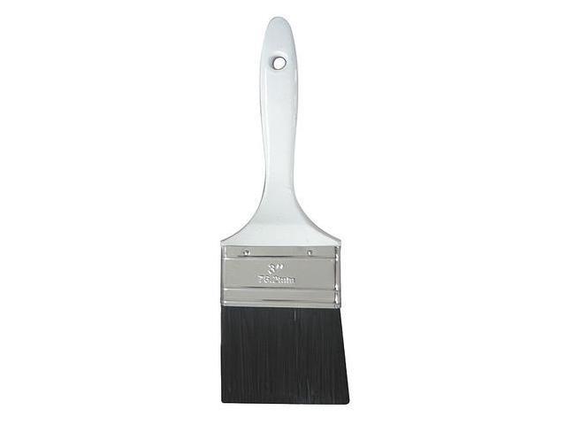 Photos - Putty Knife / Painting Tool ZORO SELECT 1XRJ1 3' Flat Sash Paint Brush, Polyester Bristle, Plastic Han