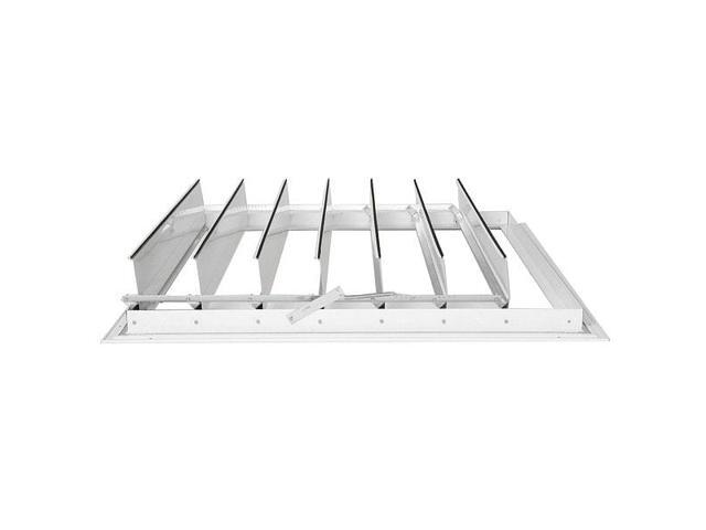 DAYTON 3C242 42 in 44'H-W 4.5'L Alu Ceiling Shutter Dampr, 42 in x 42 in,