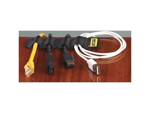 RIP-TIE C-02-005-BK Cable Tie Strap, 2 in L, 1/2 in Max Bundle Dia., Black,