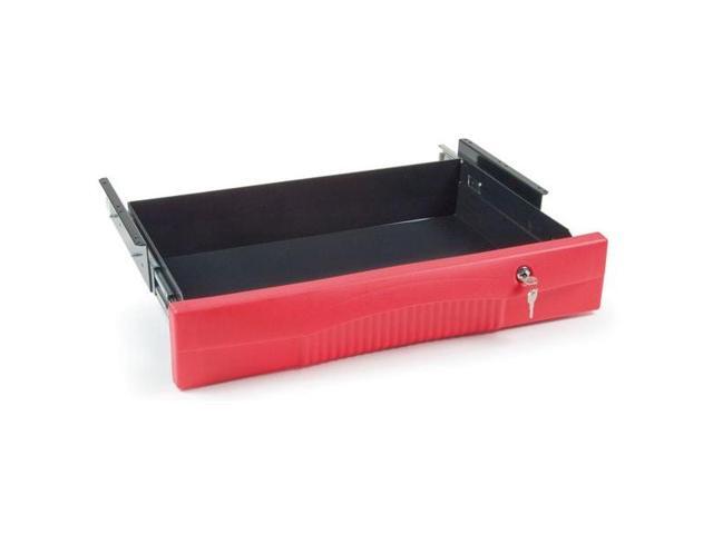 RUBBERMAID COMMERCIAL FG459300RED Drawer,40 lb.,Red,Steel,25 In. L