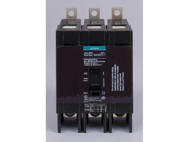 SIEMENS BQD320 Miniature Circuit Breaker, BQD Series, 20A, 3 Pole, 480V AC,