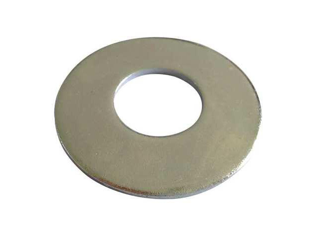 ZORO SELECT 1NU57 Flat Washer, For Screw Size 1',Stainless Steel Plain Finish,