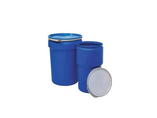 EAGLE MFG 1610MBGF Open Head Transport Drum, Polyethylene, 14 gal, Unlined, Blue