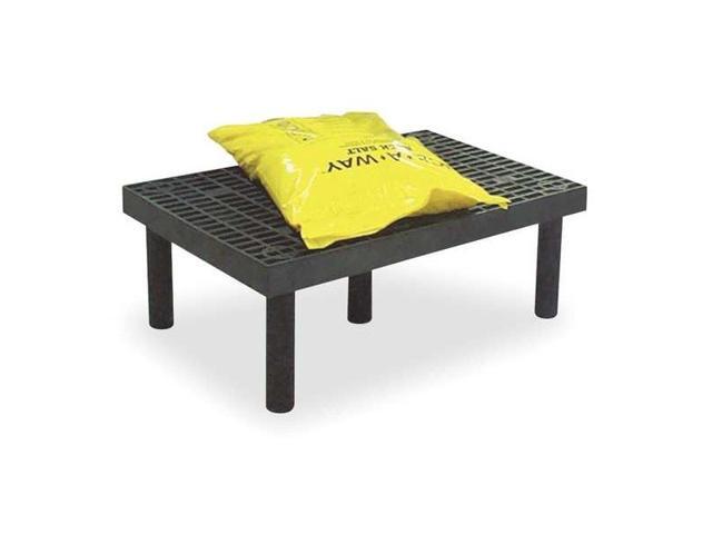 STRUCTURAL PLASTICS D3624 Dunnage Rack, 500 lb Load Capacity, HDPE, 12 in H x