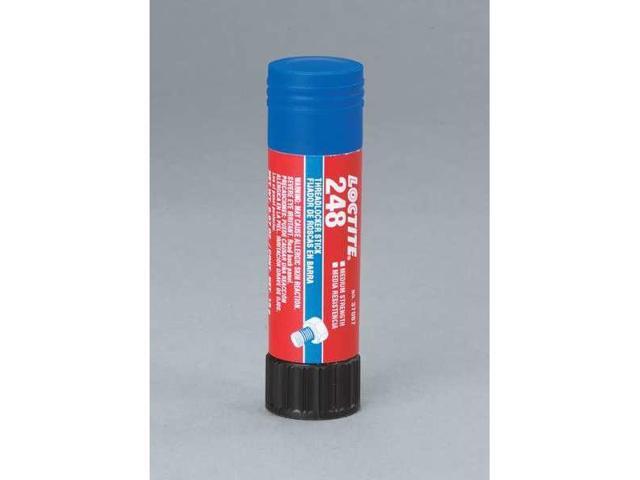 LOCTITE 462476 Threadlocker, LOCTITE 248, Blue, Medium Strength, Solid, 0.67 oz