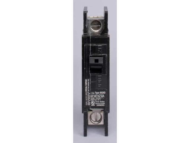 SIEMENS BQ1B025 Miniature Circuit Breaker, BQ Series, 25A, 1 Pole, 120V AC,