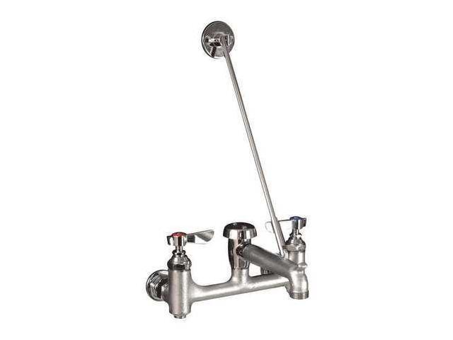 DOMINION COMMERCIAL FAUCETS 77-9108 8' Mount, 2 Hole Straight Service Sink