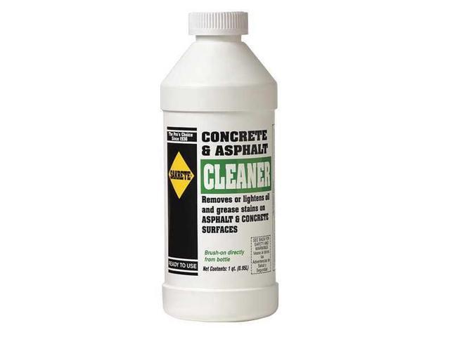 SAKRETE 120042 Concrete Cleaner, Bottle, Pale Yellow, 63 sq ft Coverage